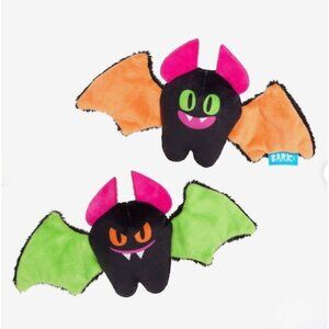 BARK Afraid of the Bark Halloween Screech and Squeak Animal Plush Dog Toy